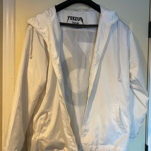 Yeezus White Lightweight Hooded Jacket